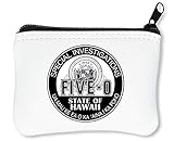 Hawaii Five-O Special Investigator Shield Reißverschluss-Geldbörse Brieftasche Geldbö