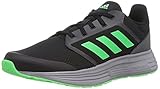 adidas Herren Galaxy 5 Road Running Shoe, Core Black/Screaming Green/Grey, 43 1/3 EU