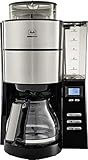 Melitta Aroma Fresh Kaffeemaschine inkl. Mahlwerk und abnehmbaren Wassertank, schw