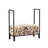 YI0877CHANG Kaminholzregal Große Stahl Brennholz Racks Protokollhalter Holz Lagerhalter Indoor Outdoor-Kindling Halter Heavy Duty Holz Lagerung