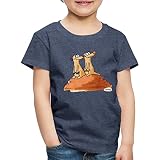 Spreadshirt Jan Und Henry Erdmännchen Hügel Kinder Premium T-Shirt, 110-116, B