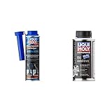 LIQUI MOLY 5129 Motor System Reiniger Benzin, 300 ml & 1580 Racing Bike-Oil Additiv, 125