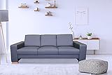 Dunkelgraues Echtleder Toledo 3 er Sofa Atlanta Extra Breite 205cm Ledersofa Echt Leder Couch große Farbauswahl !