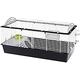 Ferplast Kaninchenheim CASITA 120 Meerschweinchen und andere Kleintiere, mit aufklappbarem Kuppeldach, Zubehör ink