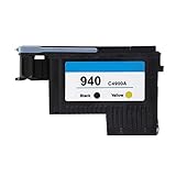 Ersatzteil für HP Druckkopf, Premium Druckkopf für HP Officejet Pro 8000/8500/8500A, für 940 C4900A C4901A Drucker(Schwarz und Gelb)