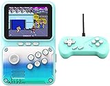 MiRUSI Q9 3 inch Handheld-Spielkonsole Retro-Nostalgie-Arcade Eingebaut in 500 Spielen Studentengeschenk (Blau)