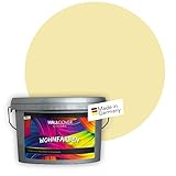 WALLCOVER Colors Pastellfarben Wandfarbe Gelb Pastell 5L für Innen Innenfarbe Goldgelb Matt Profi Innenwandfarbe in Premium Q