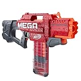 NERF Hasbro E6474EU4 Mega Motostryke motorisierter 10-Dart Blaster – enthält 10 Mega Darts und 10-Dart Clip-Magazin – Kids, Jugendliche und Erw