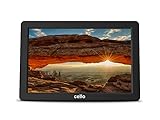 Cello C1220DVB 12 Zoll (30,5 cm), digitaler und analoger Fernseher, wiederaufladbar, mit Netzkabel und 12 Volt Ladekabel, HDMI, USB, VGA, Micro-SD-Steckplatz, Schw