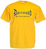 World of Shirt Herren T-Shirt Dortmund You Never Walk