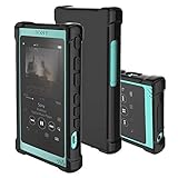 inorlo TPU Tasche Hülle Case Cover für Sony Walkman NW-A35, NW-A45 MP3-Player + Schutzfolie (Schwarz)