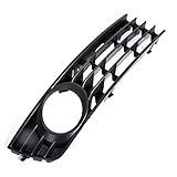 LWCX Nebelscheinwerfergitterabdeckung ABS Kunststoff Schwarz Grille Vorne Rechts Insert Auto-Nebel-Licht Grille Schutzgitter Fit for Audi A4 B6 2002-2004 2005 Auto-Front Kühlerg