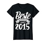 Damen Beste Ehefrau seit 2015 zum 6. Hochzeitstag Vintage Retro T-S