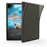 kwmobile Hülle kompatibel mit Samsung Galaxy Tab S5e - Silikon Case transparent - Tablet Cover Schwarz Transp