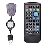 PUSOKEI Multifunktionale PC-Fernbedienung, 6 Multimedia-Hotkeys Air Remote Universal Control Smart Remote, für WMP, Realplay, KMPlayer, TTplay, WinDVD, PowerDVD