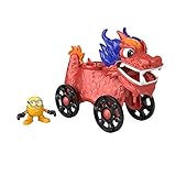 Fisher-Price Imaginext GMP37 - Minions Drachen-Streitwagen zum Schieben mit Minion-Figur, Spielzeug für Kinder von 3 bis 8 J