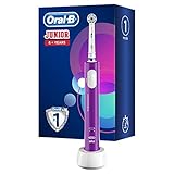 Oral-B Junior Elektrische Zahnbürste für Kinder ab 6 Jahren, mit weichen Borsten & Timer, 1 Putzprogramm,