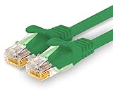 1CONN - 1,5m Netzwerkkabel, Ethernet, LAN & Patchkabel für maximale Internet Geschwindigkeit & verbindet alle Geräte mit RJ 45 Buchse grün - 1 Stück