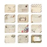 Baobiutin GruÃŸkarte Umschläge Mini Umschläge Retro Vintage Mini Bunte Umschlag Für Weihnachten Hochzeit 12pcs Handicrafts für Erw