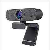 Bodhdbsbsa Webcam, 1080P HD Webcam mit Mikrofon, Webcam for Gaming Conferencing, Laptop oder Desktop-Webcam, for Desktop-Laptop Webcam for Meeting, Montag Schnellen Autofokus Verwendbar for Haus, Comp