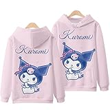 2021 NEUER KUROMI Hoodie Kuromi Print Hoodies Sweatshirt Jacket Top Hoodies (Color : 7r, Size : XXL)