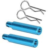 Voluxe Befestigungssäule, Aluminiumlegierung Blau Hervorragende Leistung Geringes Gewicht für TT01 Befestigungssäule mit Schnallen für TT01 RC C