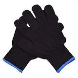 A/A 2 Stück Hitzebeständige Handschuh Hitzeschutzhandschuh Friseur Hitzebeständiger Handschuh Friseur Hitzeschutz Handschuh für Haarstyling, Lockenstäbe und G