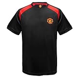 Manchester United FC - Jungen Trainingstrikot aus Polyester - Offizielles Merchandise - Schwarz - 6-7 J