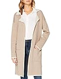 Mavi Damen Long Cardigan Strickjacke, Almond-Irish Cream, S