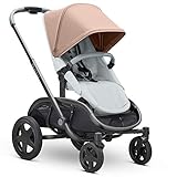 Quinny 1396079000 Hubb Mono XXL Shopping-Kinderwagen, Großer Einkaufskorb, Einfach Klappbarer Kinderwagen, 6 Monate bis 3, 5 Jahre, Cork On grey/rosa, 13.5 kg