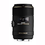 Sigma 258101 105 mm F2,8 EX Makro DG OS HSM-Objektiv (62 mm Filtergewinde) für Canon Objektivbaj