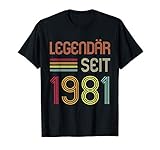 40. Geburtstag Legendär Seit 1981 Geschenk T-S
