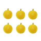 Yeehliny Wespenfalle,Gelbfalle Klebrige Insektenfallen, Gelbfalle Ball Fliegenfalle, Wespenfalle Ball, Fruchtfliegenfalle, Hanging Fliegenfänger Ball Für Gartenpflanzen (6PCS-Gelb)