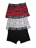 MINOTI Jungen 3tlg. Set Boxershorts Slips Schlüpfer Unterhosen 7B Brief 6 Multicolor (134/140)