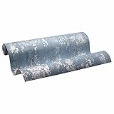Tapete Vlies Metallic Blau Silber HOMEFACTO:RI HF-20120-44