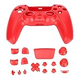LIKJ Gamepad-Shell und -Tasten, langlebige, genaue Öffnung des Game-Controller-Ersatzknopfes für PS5-Controller(rot)