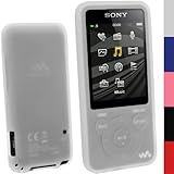 igadgitz U2721 Handy Silikon Case Cover und Displayschutzfolie Kompatibel mit Sony Walkman NWZ-E584 und NWZ-E585 - Transp