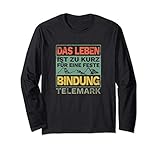 Telemark Ski Nordisch Alpin - Free Heel Bindung Retro Sport Lang