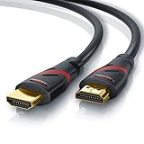 12,5m - Ultra HD 4k HDMI Kabel - High Speed with Ethernet - Kabel 3 Fach geschirmt inkl. Stecker- und Kontaktschirmung - 4K Ultra HD 2160p bei 30 Hz Full HD 1080p - 3D ARC CEC - 12,5 M