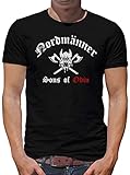 TShirt-People Nordmänner T-Shirt Herren Viking Odin Thor Wikinger XXXL Schw