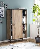 Möbelpartner Montana Aktenschrank 701724, Holzwerkstoff, Eiche Landhaus Dekor, 100, 1 x 41 x 163,8