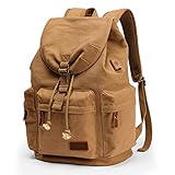 YCDJCS Laptop-Rucksäcke Multifunktionaler Business-Büro-Reise-Computer-Rucksack Mit Großem Fassungsvermögen Für Reisen Mit Verstellbaren Schultergurten (Color : Brown, Size : 30x17x45cm)