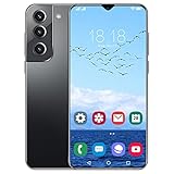 Natuogo Smartphone, 6,7-Zoll-HD-Bildschirm, entriegelt Android-Smartphone mit fünf Kamera, SIM-freien Smartphone, Dual SIM Face/Fingerprint entsperren, schw