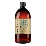 Naissance natürliches Mandelöl süß 1 Liter (1000ml) - Vegan, gentechnikfrei - Ideal zur Haut- und Haarpflege, für Aromatherapie und als Basisöl für Massageö