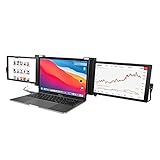 VNFWLDM Drehgrößeres Triple Portable-Monitor Für Laptop | Ansteckbar 11.6'FHD IPS Drehen Von DREI Bildschirmlaptop/Kompatibel Mit Mac, PC, & Chrome/Powered Von USB Oder Mini HDMI