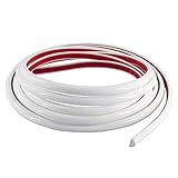 Neatiease Zierleisten Sparpaket, selbstklebend,Fliesenkantenleiste, abziehen und aufkleben, Fliesenleiste für Küche und Badezimmer, flexible Wandverkleidung (4,9m weiß)