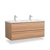 GOOM Badmöbel-Set, Waschbecken mit Unterschrank und optional Badezimmerspiegel. Waschtisch mit Unterschrank in den Maßen: 60, 90, 120cm. Auch als Doppelwaschbecken mit Unterschrank verfügb