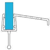 VARIOSAN Duschdichtung 10858, 100cm, für 6-8mm Glasstärke, S3, transp