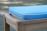 MERCB Outdoor-Bankkissen, wasserdicht, für Veranda, Schaukel, rutschfest, lange Stuhl-Rückenlehne, Fresko-Sofa-Kissen mit Reißverschluss, Kissen für Terrassenmöbel, Garten, E