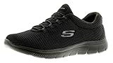 Skechers Damen Schwarz BBK Sneaker, Black Black, 38 EU